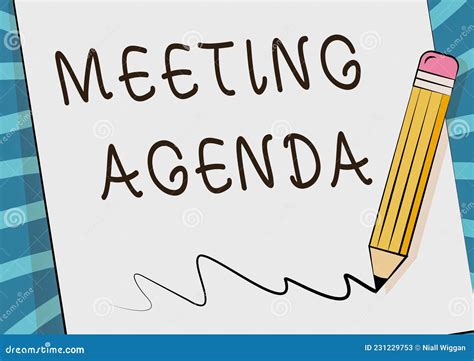 Conceptual Caption Meeting Agenda Word For An Agenda Sets Clear