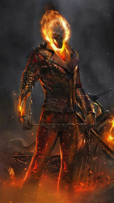 1080x1920 ghost rider concept art from multiverse of madness iphone 7 6s 6 plus pixel xl one