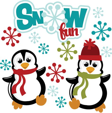 Snow Fun Svg Winter Svg Files Snow Svg Files Penguin Svg