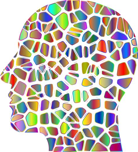 Man Head Tiles Polyprismatic Var 4 Openclipart