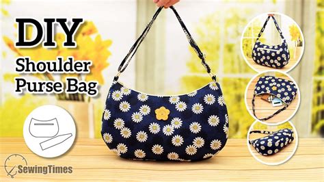 Diy Shoulder Purse Bag How To Make Fabric Handbag Sewing Pattern