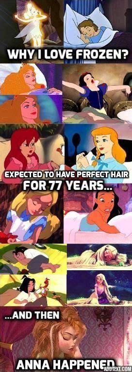 An Image Of Disney Princesses With The Caption That Says Why I Love