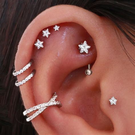 Star Tragus Earring Cartilage Earring Helix Earring Cartilage Stud