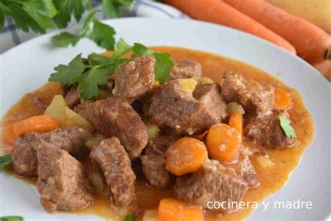 Ternera guisada en olla exprés Cocinera y Madre