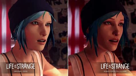 life is strange remastered collection [switch ps4 ps5 xone xsx pc] bedroom cutscene comparison