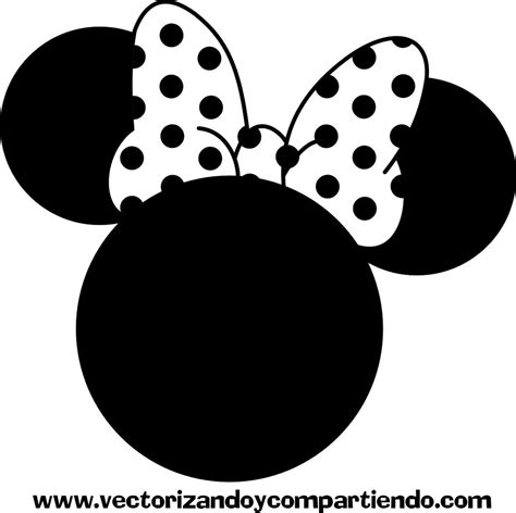 Minnie Silueta Vector Minnie Mouse Silhouette Disney Scrapbook Pages
