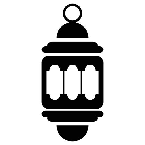 Ramadan Lantern Solid Black Icon 17067228 Vector Art At Vecteezy