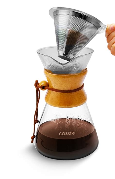 Customer Reviews Cosori Original 8 Cup Pour Over Coffee Maker Clear