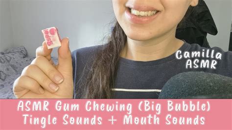 Asmr Gum Chewing Big Bubble Tingle Sounds Intense Mouth Sounds Youtube