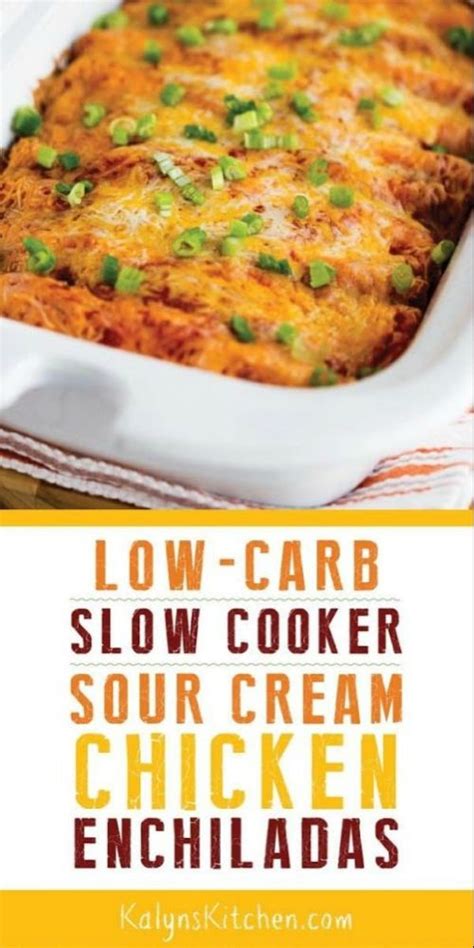 The best sour cream shredded chicken cook over low heat until mixed thoroughly. Low-Carb Slow Cooker Sour Cream Chicken Enchiladas are a ...