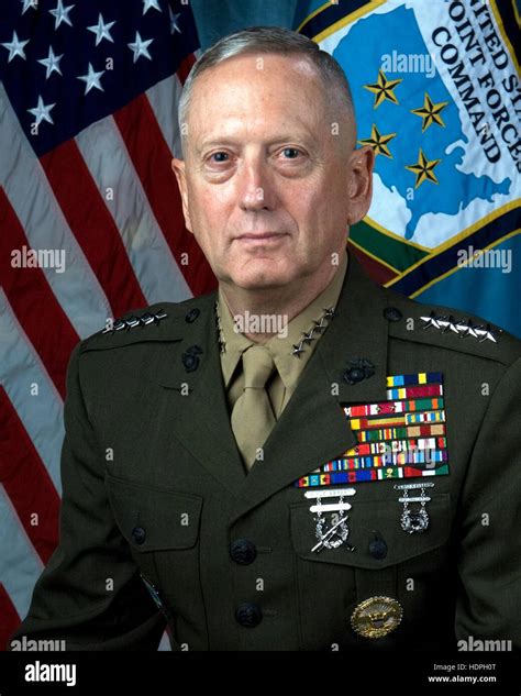 Official Portrait Of Us Marine Corps General James N Mattis After