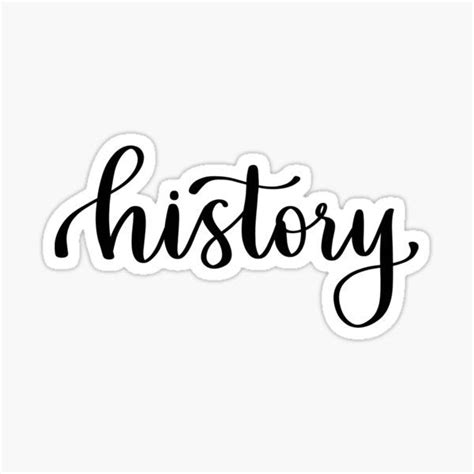 Tienda De Rt Lettering Redbubble In 2021 History Stickers