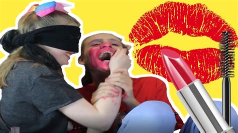 Craziest Sisters Blindfolded Makeup Challenge Ever Epic Fail Youtube