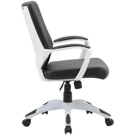 Jupiter Medium Back Bonded Leather Office Chairs