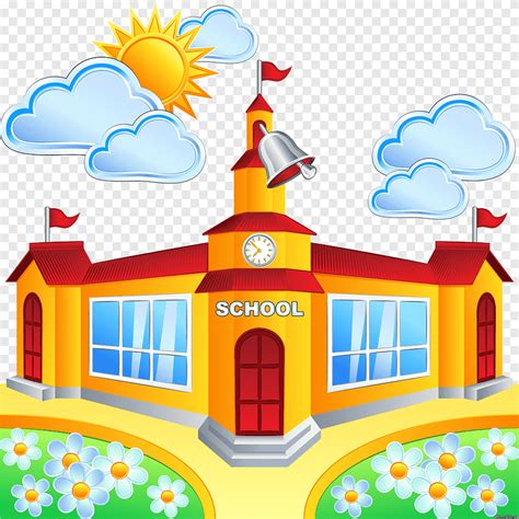 Gambar Gedung Sekolah Kartun Clipart Full Size Clipar