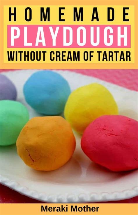 Easiest Playdough Without Cream Of Tartar 3 Simple Ingredients Easy