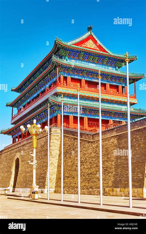 Beautiful Zhengyangmen Gate Qianmen Gate This Famous Gate Is