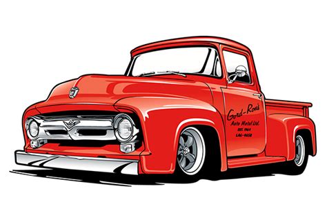 Maybe you would like to learn more about one of these? Classic Ford Truck Illustration on Behance