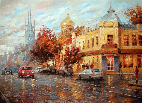 Velvet Sunset Painting By Dmitry Spiros