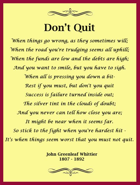 Dont Quit Poem Printable Printable World Holiday