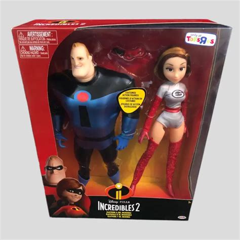 Disney Pixar 18” Elastigirl Mrs Incredibles 2 2019 Soft Plush Figure Lot 2 12 00 Picclick