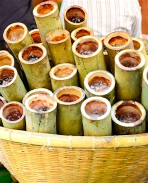Khao Lam Bamboo Tubes Of Sweet Custardy Sticky Rice ข้าวหลาม Thai
