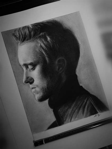 Discover millions of popular & trending #draco malfoy hashtags. Tom Felton, Draco Malfoy, Harry Potter realistic pencil ...