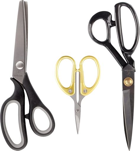 Sewing Scissors Set W Pinking Shear Embroidery Shear And Fabric Shear
