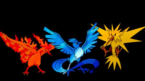 Pokemon Wallpaper The Three Birds By Flows Backgrounds On Deviantart