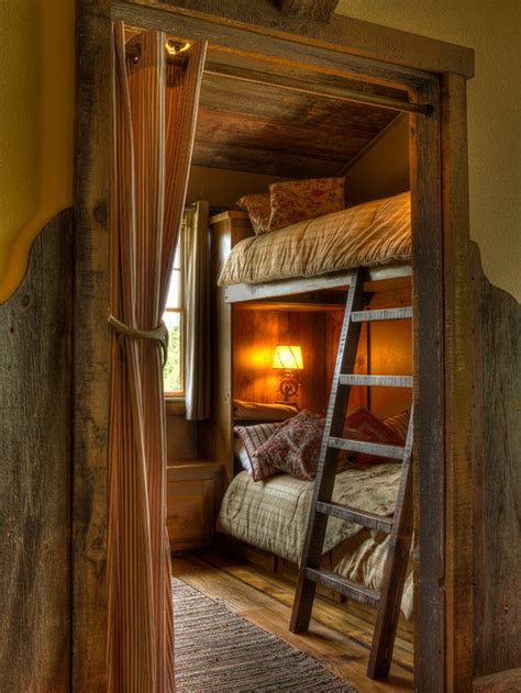 Rustic Wood Bunk Bed Houzz