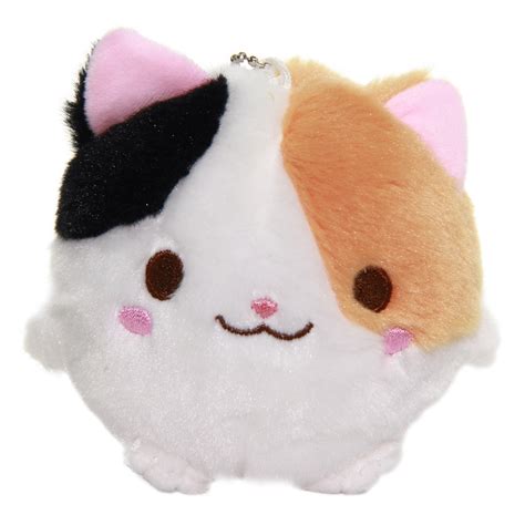 Calico Kitten Plush Doll Kawaii Stuffed Animal Soft Fuzzy Squishy