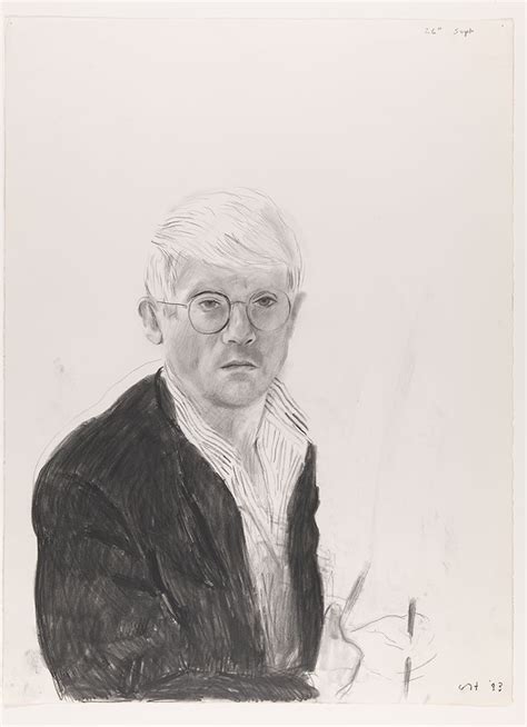 Self Portrait 26th Sept 1983 David Hockney Drawing From Life The