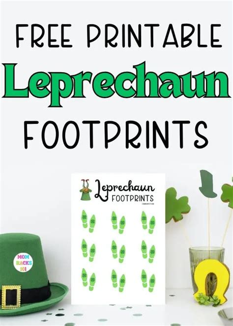 Free Printable Leprechaun Footprints For St Patricks Day Mom Hacks 101