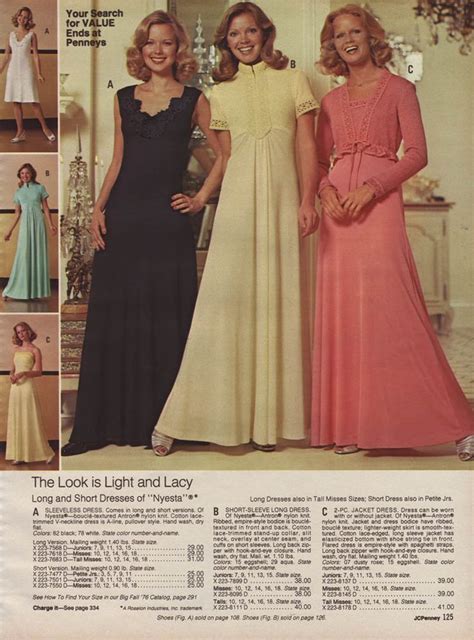 Penneys Catalog 70s Vintage Dresses Dresses 70s 70 Fashion