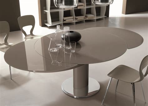 Round Extending Glass Dining Tables Glass Designs