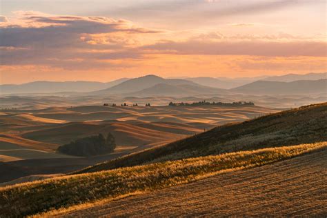 Late Summer Sunrise From Steptoe Butte In The Palouse Region Of