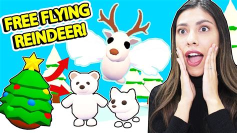 Santa Gave Me A Free Flying Reindeer In Adopt Me Roblox Adopt Me