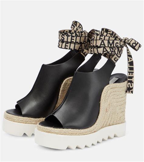 Stella McCartney - Gaia faux leather espadrille sandals Stella McCartney