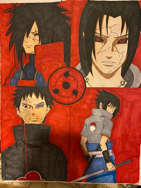 Uchiha poster I drew, been a while since I posted but I've done some ...