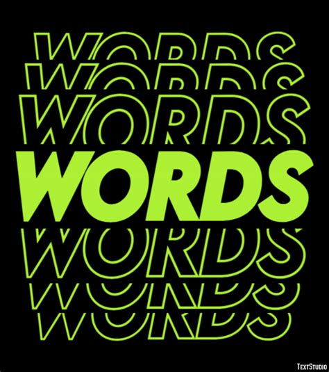 Words Text Effect Generator Textstudio