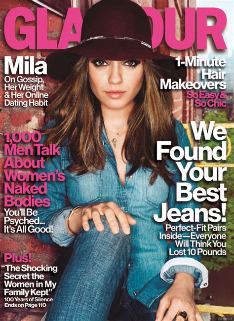 Mila Kunis Glamour Cover Looks A Little Off Photos Huffpost