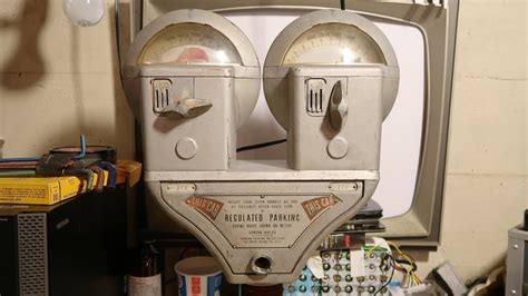 1960s Duncan Duplex Parking Meter 3 Cleaning Reassembly Youtube