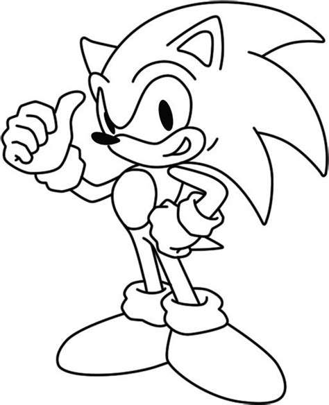Kumpulan Gambar Mewarnai Tokoh Kartun Sonic The Hedgehog Aneka