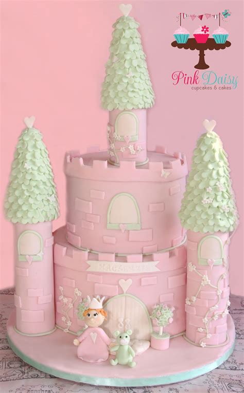 Princess Castle Cake For A Little Girls First Birthday Christening