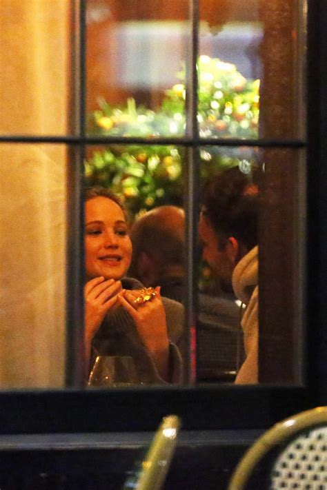 Jennifer Lawrence And Cooke Maroney Share A Kiss During A Romantic