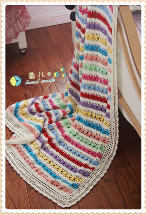 Colorful Stipes And Texture Free Blanket Pattern ⋆ Crochet