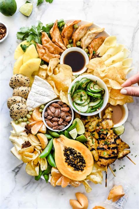 For most cheese boards, you'll want to select varieties that cover the whole cheese spectrum in terms of texture and flavor. How to Make an Asian-Inspired Cheese Board | foodiecrush.com