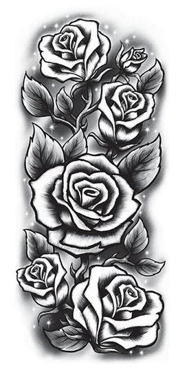 Roses Sleeve Temporary Tattoos