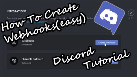 How To Use And Create Webhooks In Discord Youtube