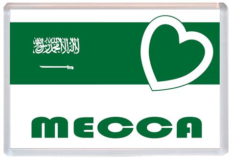 Mecca Love Saudi Arabiaarabian Towns And Cities Flag Jumbo Fridge